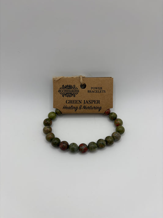 Green Jasper power bracelet