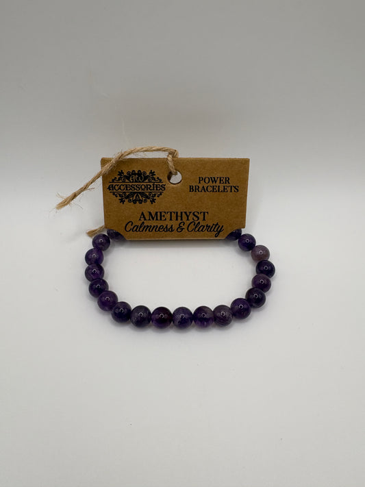 Amethyst power bracelet