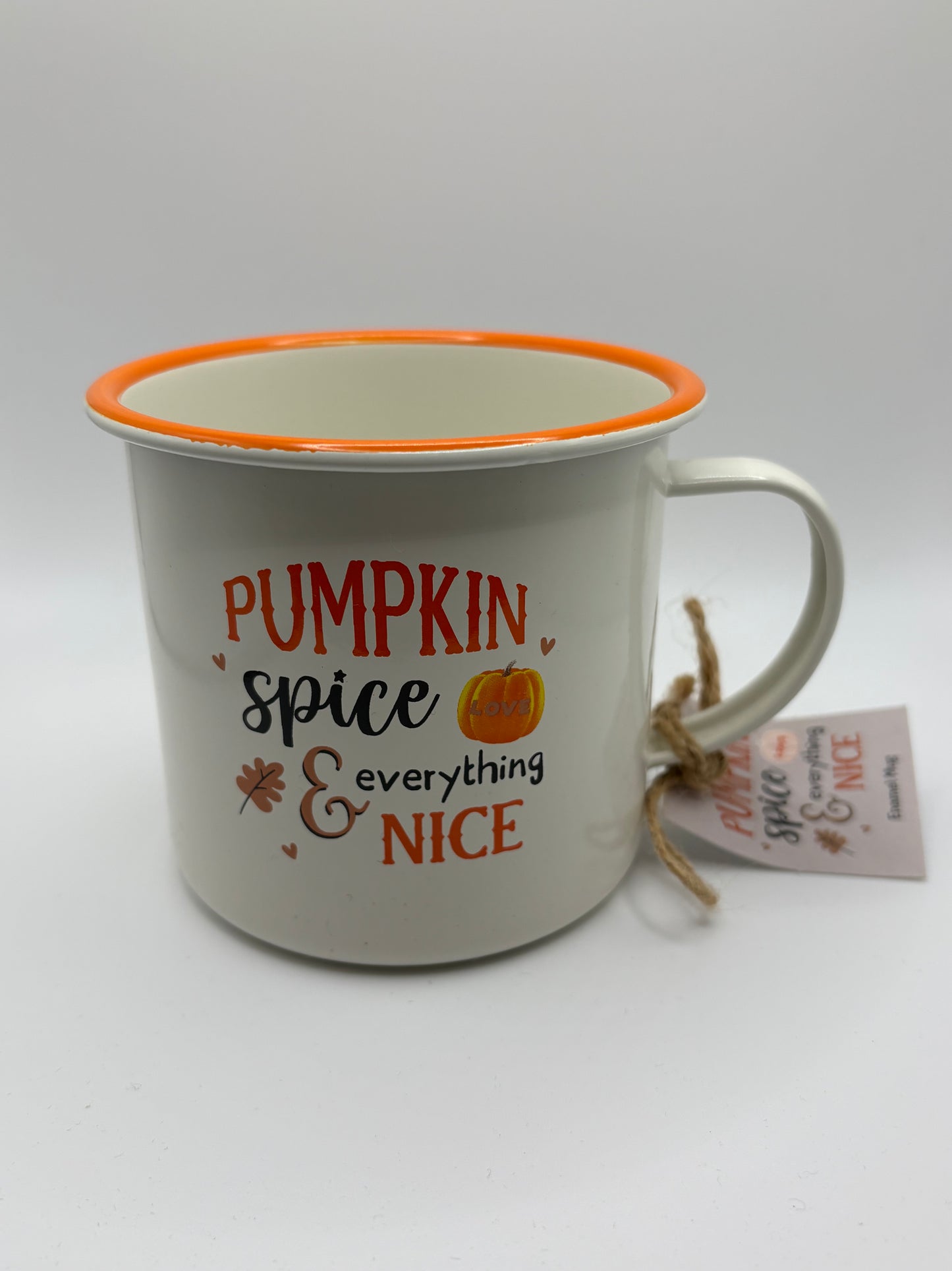 Pumpkin spice and everything nice enamel