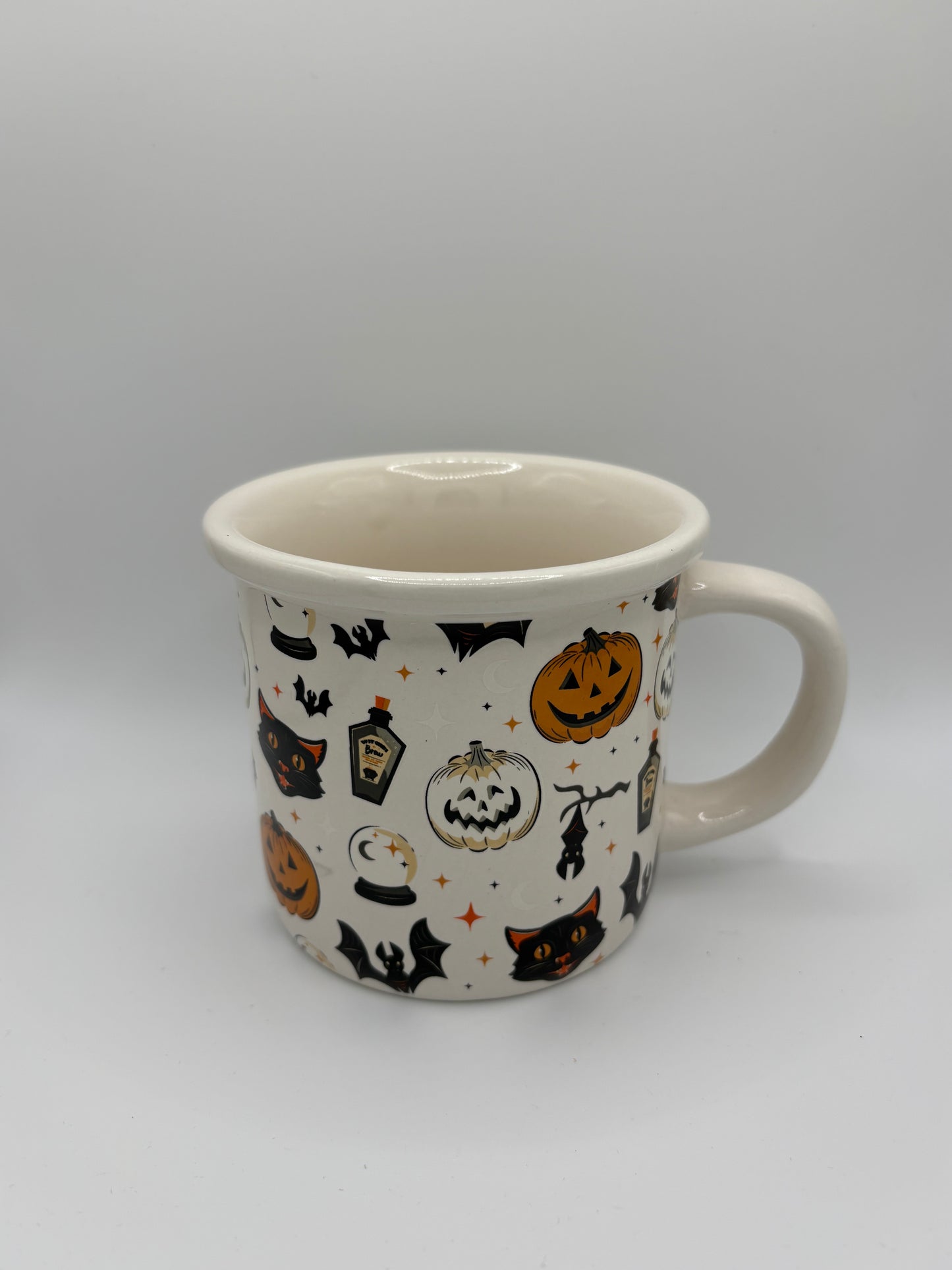 Black Cat and Pumpkin mug