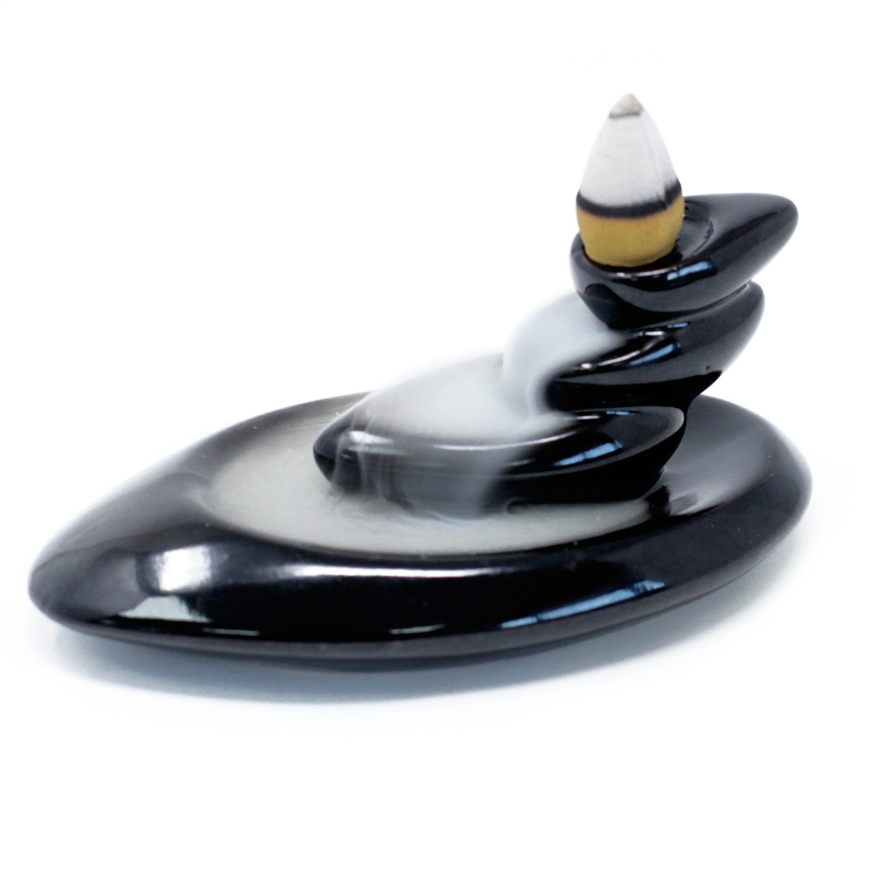 Back Flow Incense Burner - Small pebbles